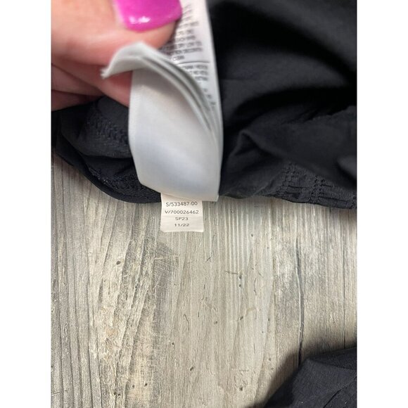 Athleta Trekkie High Rise Parachute Pants Size 4 Black Zip Ankle Elastic Waist - Picture 9 of 12